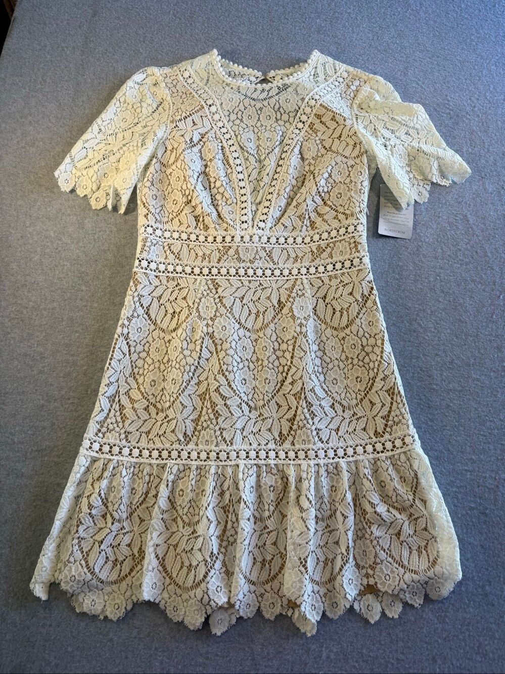 NWT Saylor Darian Lace Mini Dress Star White Nordstrom S